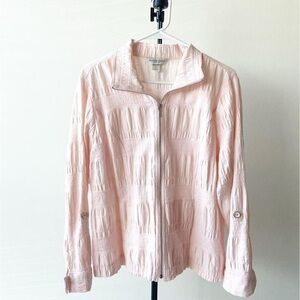 Christopher & Banks Light Pink Textured Jacket